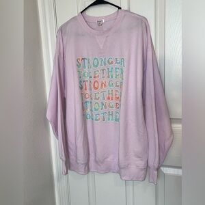 NWT. Women Sweatshirt. Brand Flirtitude Active. Size Medium. Light Pink.